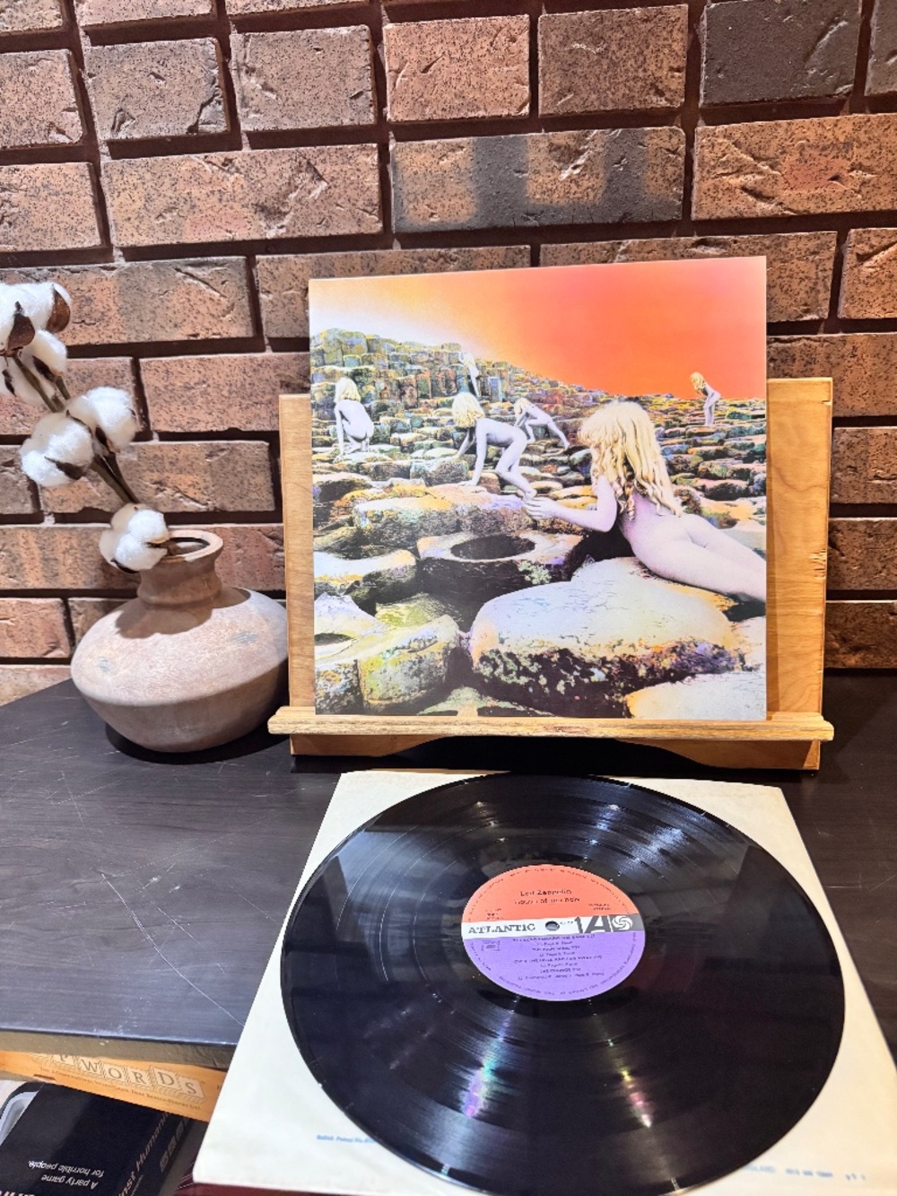 Led Zeppelin Houses of the Holy Vinyl Record (label misprint- France) 1973